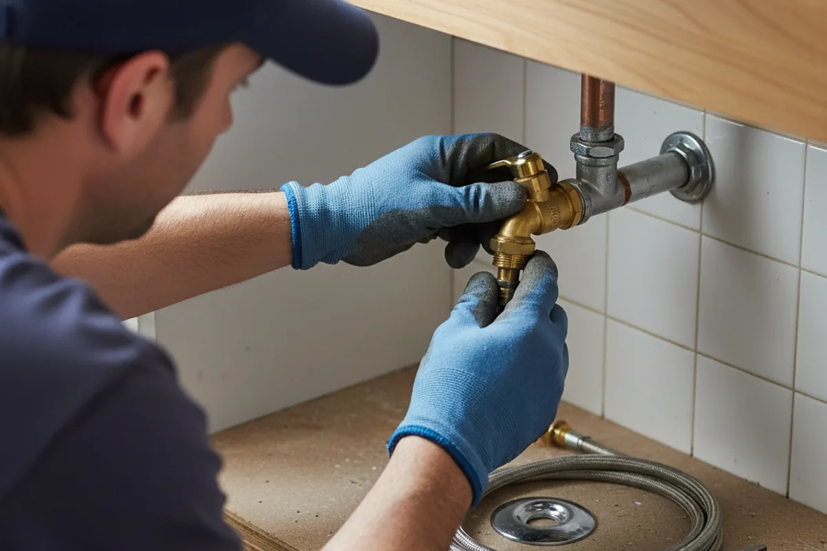 Shutoff valve and fitting work during Faucet and Fixture Repair in Amarillo